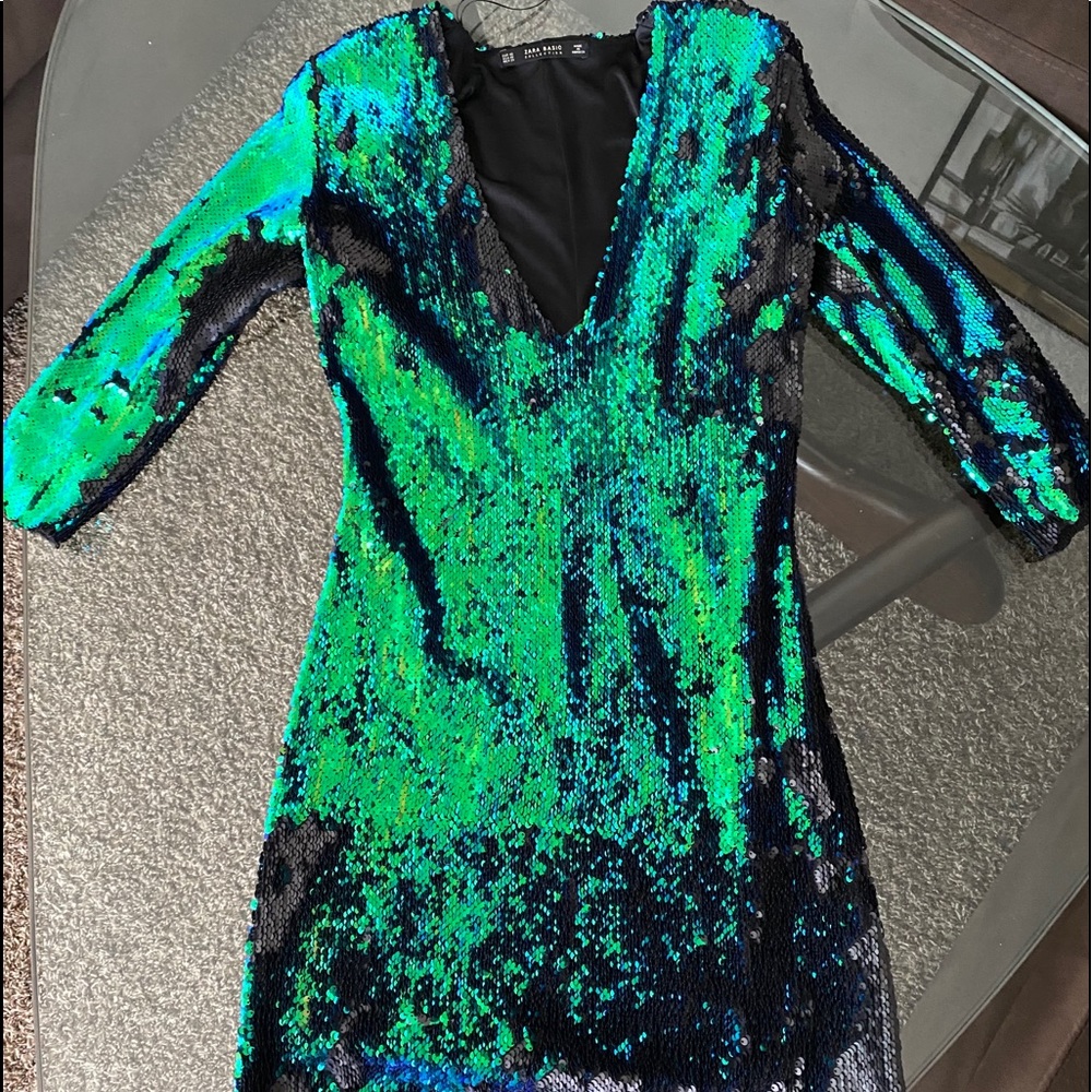 ZARA Sparkly mini dress